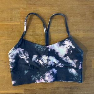 Lululemon Tie-Dye Sports Bra in Black and Pink